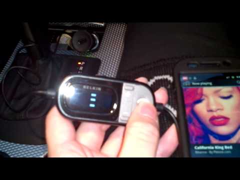 Belkin Tunecast FM Transmitter with Clearscan setup in a BMW E60